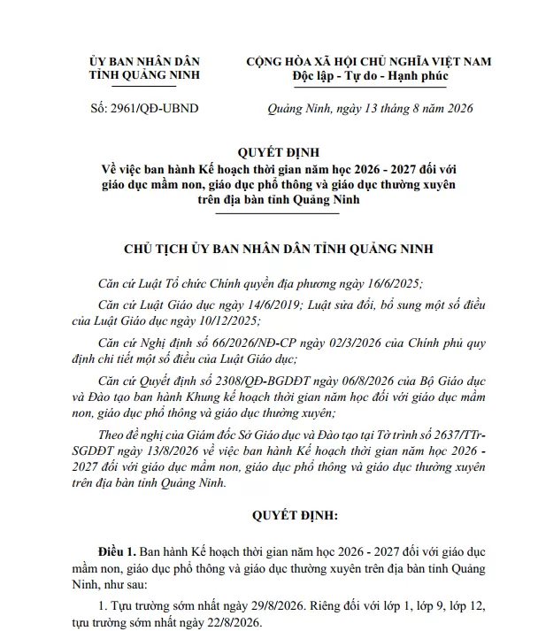 QUYẾT ĐỊNH 